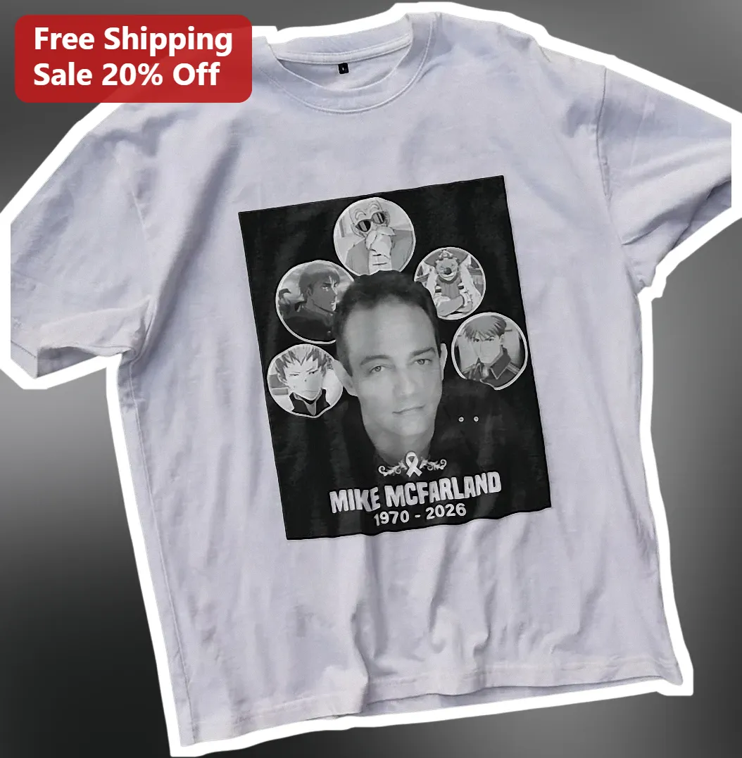 Mike McFarland 1970-2026 Memorial Tribute Tee Voice Actor Anime Fan Gift