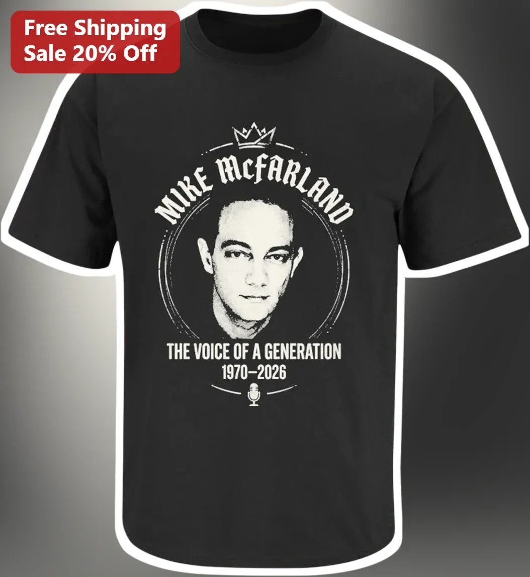 Mike McFarland Voice Actor Tribute Tee The Voice of a Generation Memorial Shirt
