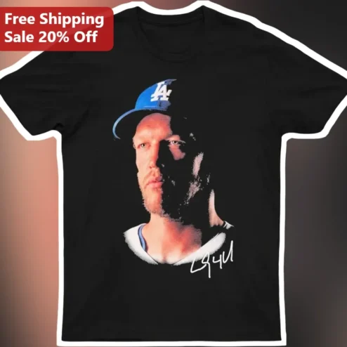 Mike Piazza Tee LA Dodgers Baseball Fan Gift Black Cotton Shirt