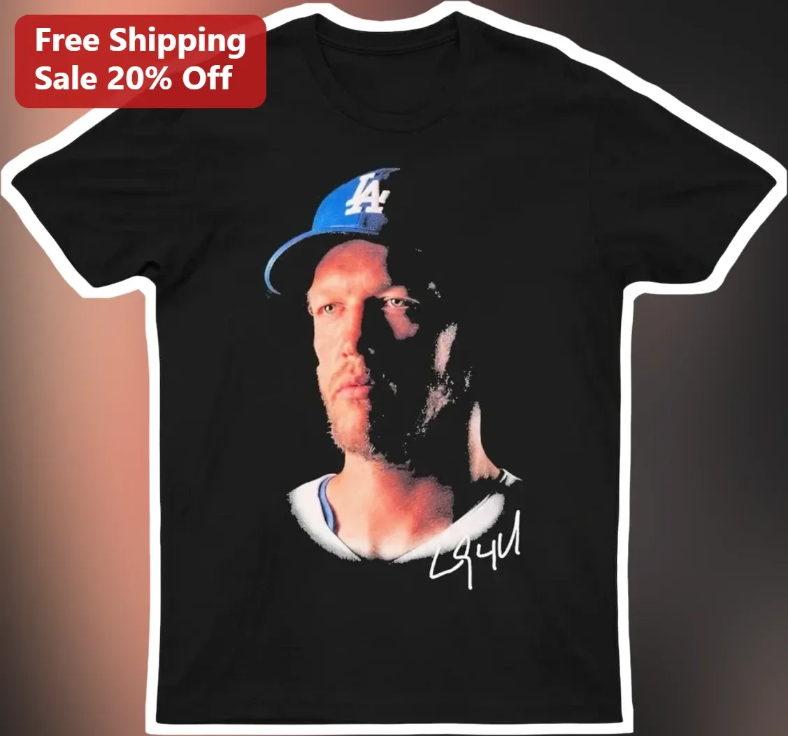 Mike Piazza Tee LA Dodgers Baseball Fan Gift Black Cotton Shirt