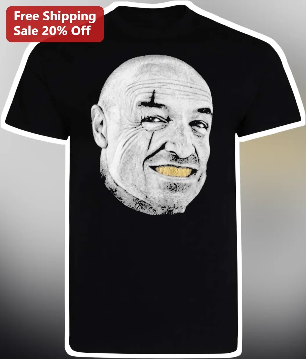 Mike Tyson Vintage Portrait Graphic Tee Black Cotton Boxing Fan Gift