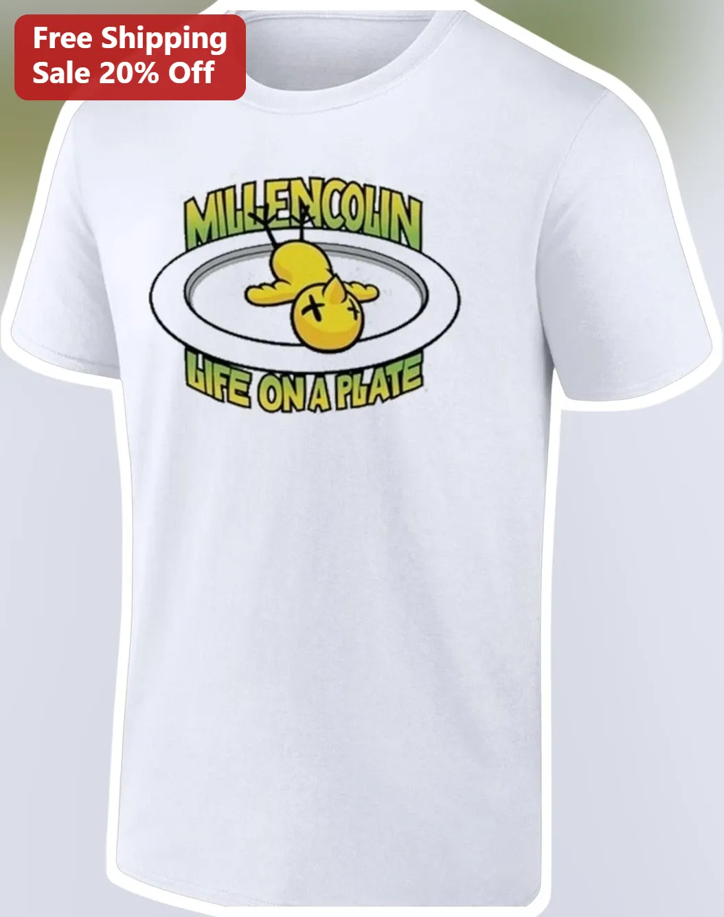 Millencolin Life On A Plate Tee 1995 Swedish Skate Punk Band Shirt