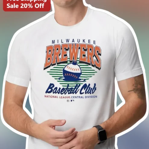 Milwaukee Brewers Baseball Club National League Central Division Vintage Tee