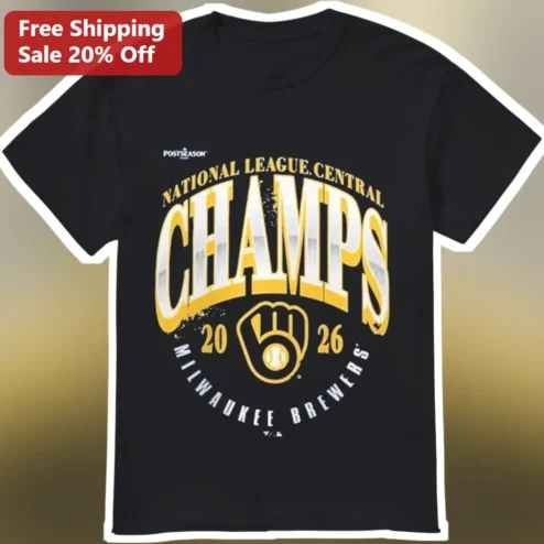Milwaukee Brewers NL Central Champs Tee National League Central Champions Baseball Fan Gift