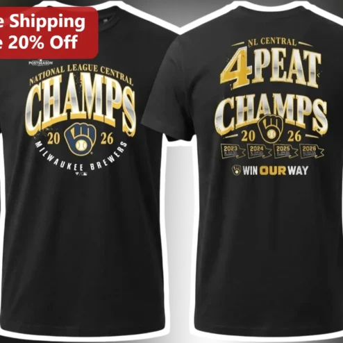 Milwaukee Brewers NL Central Champs Win Our Way Tee