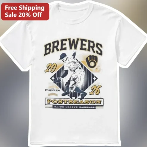 Milwaukee Brewers Postseason Tee Vintage Baseball Pitcher Graphic Shirt October Gear