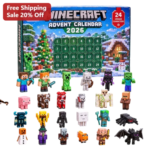 Minecraft Advent Calendar Toy Set Holiday Countdown Gift for Kids Gamers