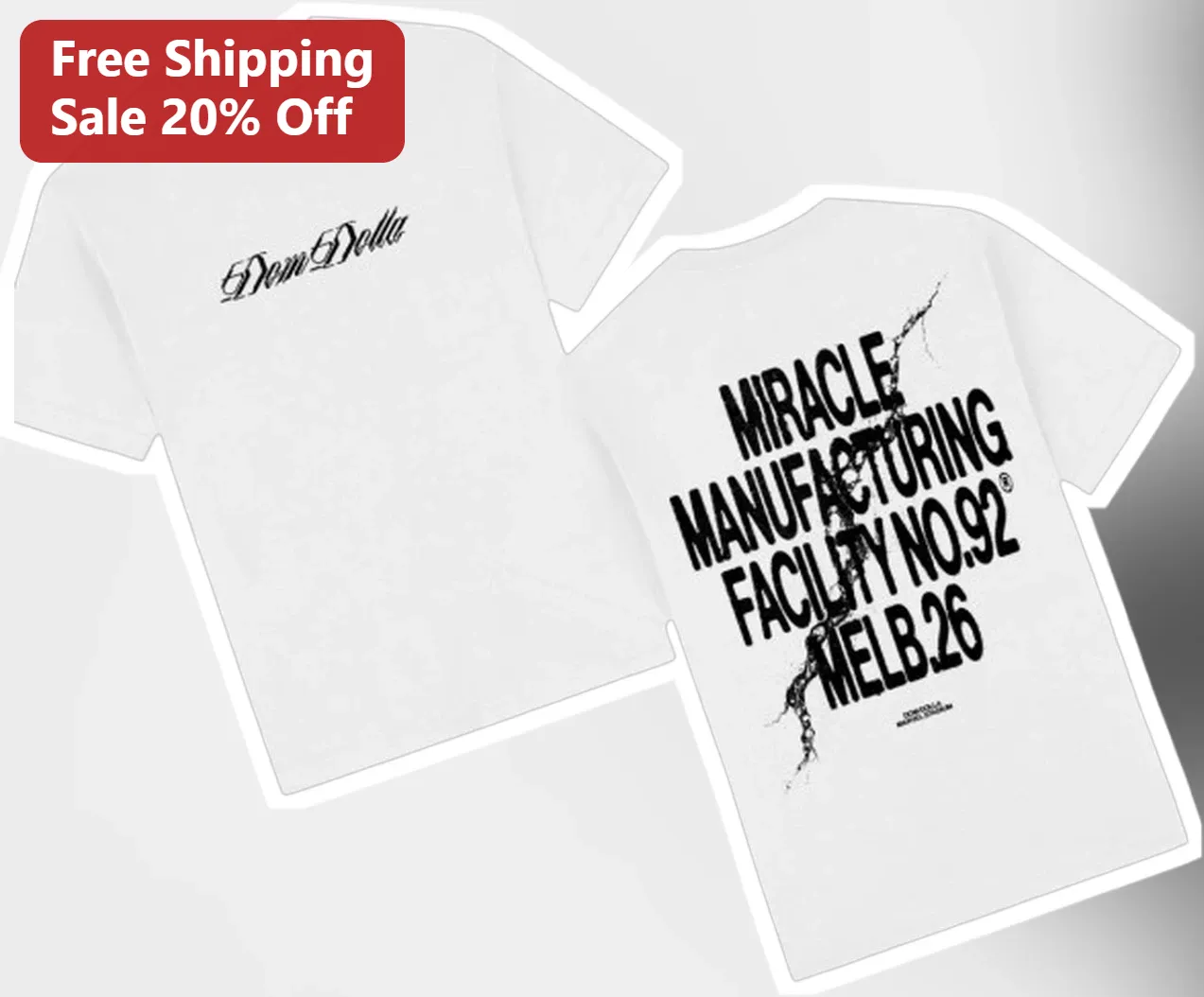Miracle Manufacturing Facility No.92 Melb.26 Industrial Streetwear Tee