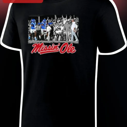 Missin' Ole Tee College Football Fan Graphic Shirt for Men Women