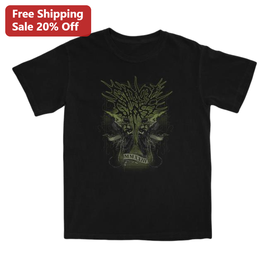 MMXXIII Roman Numeral Gothic Tee, Vintage Dark Art Skull Graphic T-Shirt, Occult Alternative Fashion Streetwear Gift