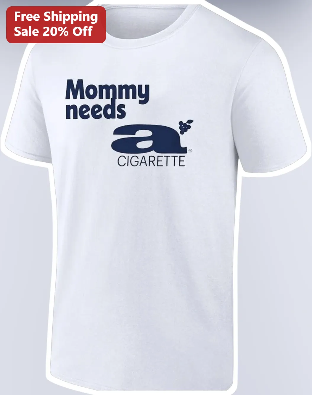 Mommy Needs a Cigarette Funny Sarcastic Mom Tee Y2K Vintage Wash Graphic T-Shirt Gift for Mothers