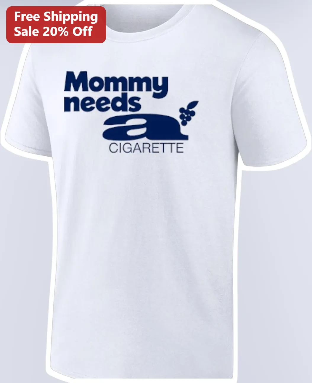 Mommy Needs a Cigarette Funny Smoking Y2K Vintage Wash Tee Gift for New Mom