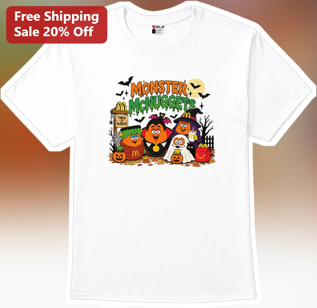 Monster McNuggets Halloween Chicken Nugget Monster Graphic Tee