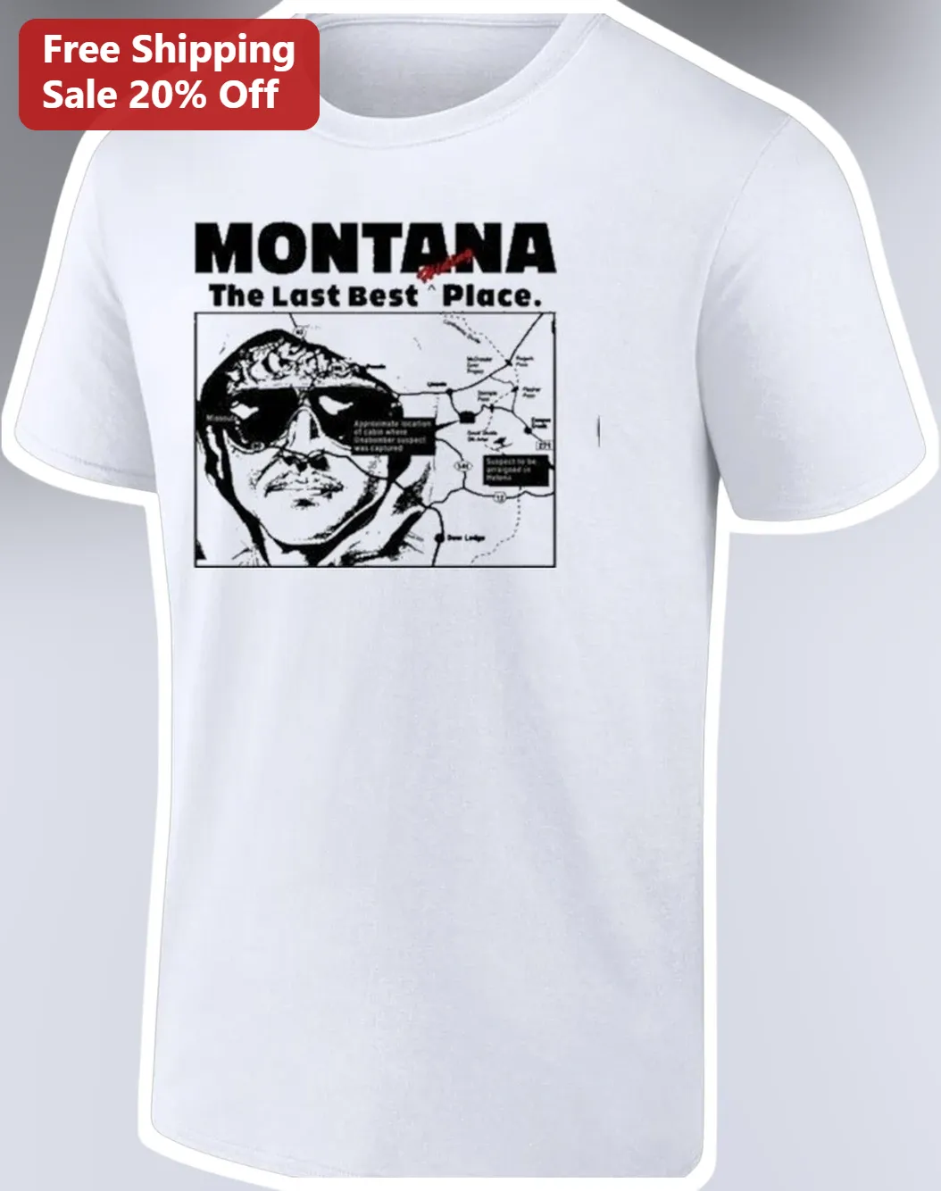 Montana The Last Best Place Tee Retro Travel Graphic Shirt for Men Women