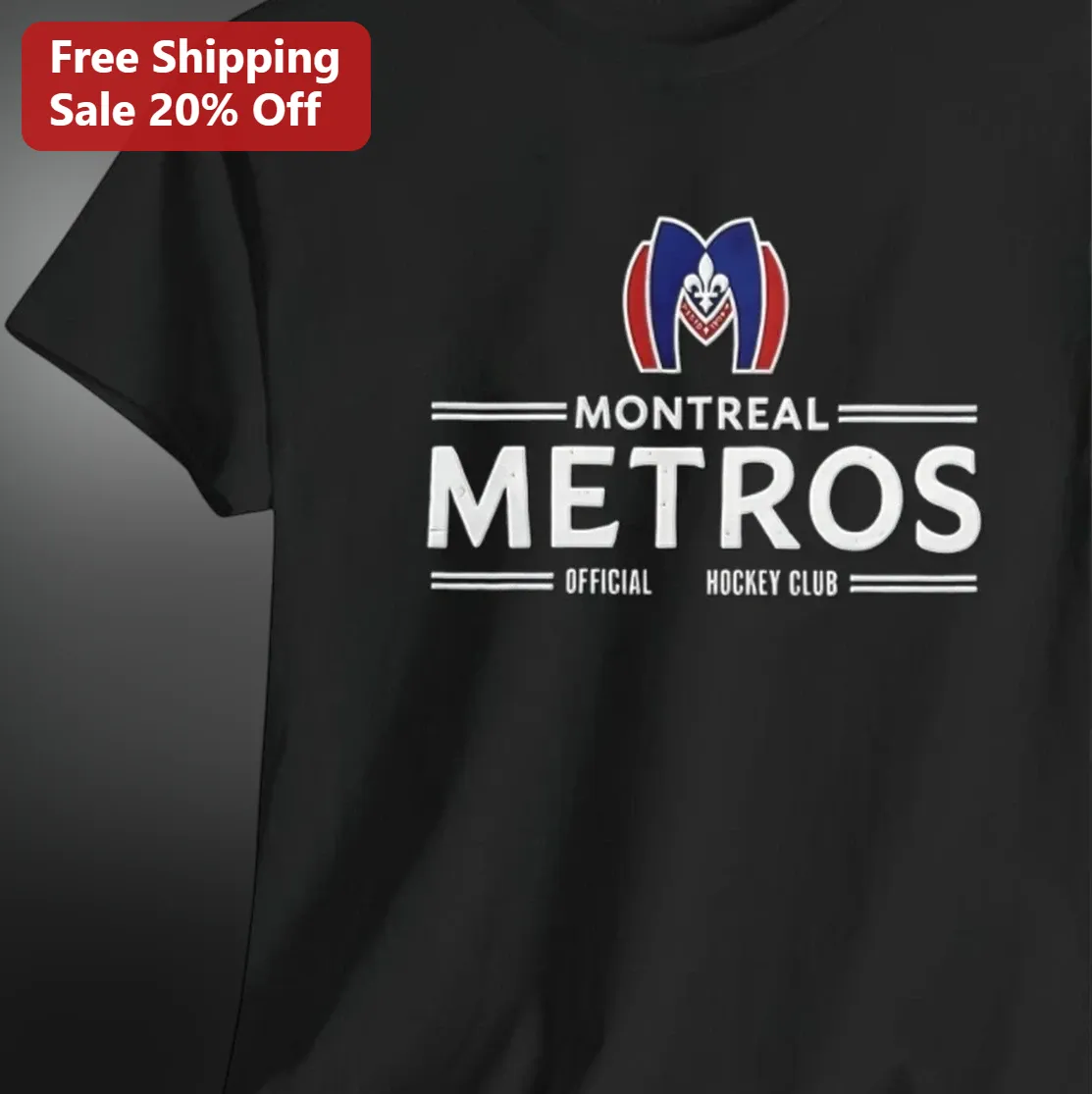 Montreal Metros Official Hockey Club Tee, Montreal Hockey Fan Shirt Gift for Sports Fans