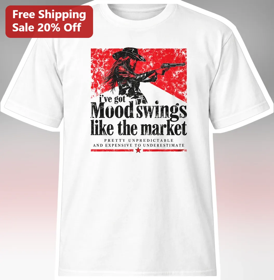 Mood Swings Like The Market Funny Finance Humor Tee For Stock Traders Investors