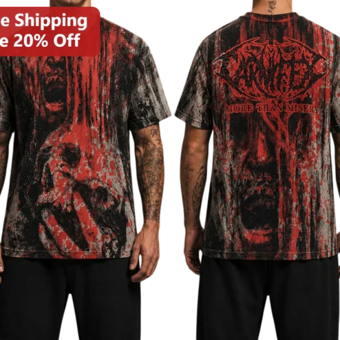 More Than Misery Carnifex Band Graphic Tee Horror Metal Shirt