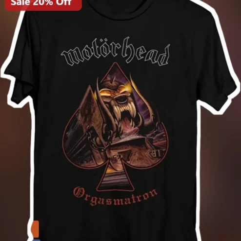 Motörhead Orgasmatron Tee Vintage Heavy Metal Band Merch Shirt