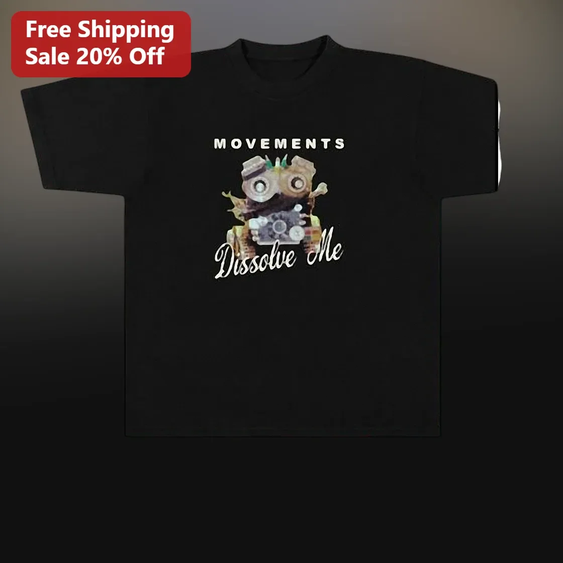 Movements Dissolve Me Tee Alternative Rock Band Merch Surreal Art Graphic Shirt