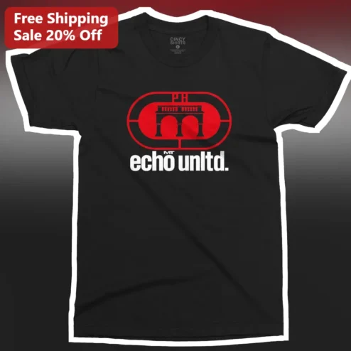 MT Echo Unitd. Graphic Tee Black Cotton Short Sleeve Shirt