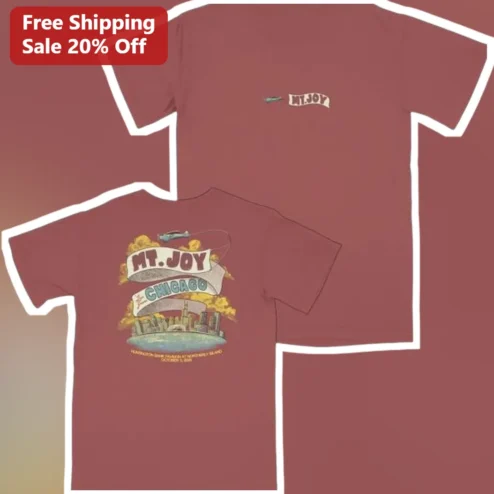 Mt Joy Chicago Tee Vintage Concert Merch Tour Shirt