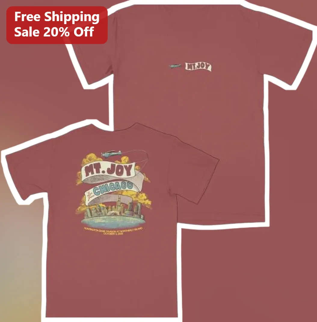 Mt Joy Chicago Tee Vintage Concert Merch Tour Shirt