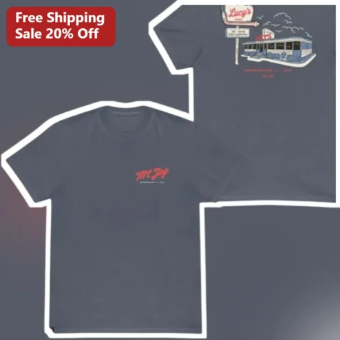 Mt Joy Lucy's Diner Graphic Tee Retro Americana Movie Merch Shirt