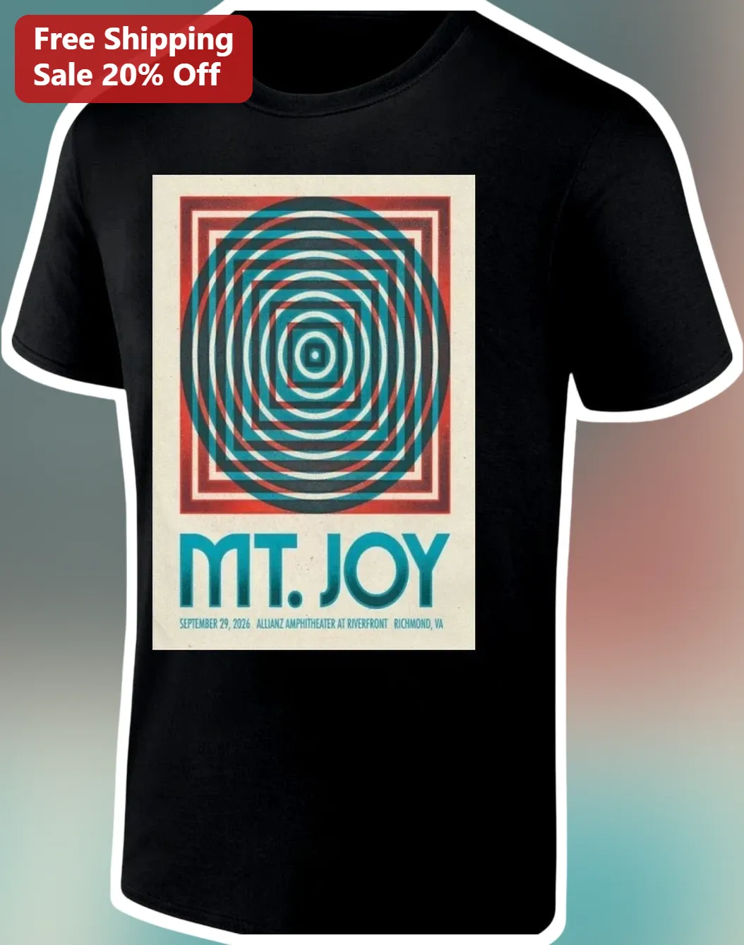 Mt. Joy Luke Combs Tour Retro Concert Poster Graphic Tee