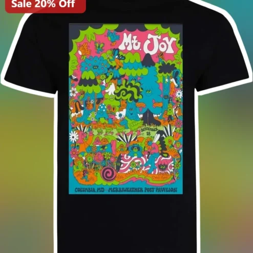 Mt. Joy Merriweather Post Pavilion Tee Columbia MD Indie Rock Band Shirt