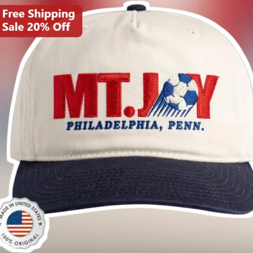 MT.JOY PHILADELPHIA PENN Trucker Hat Soccer Ball Embroidered Band Merch Gift