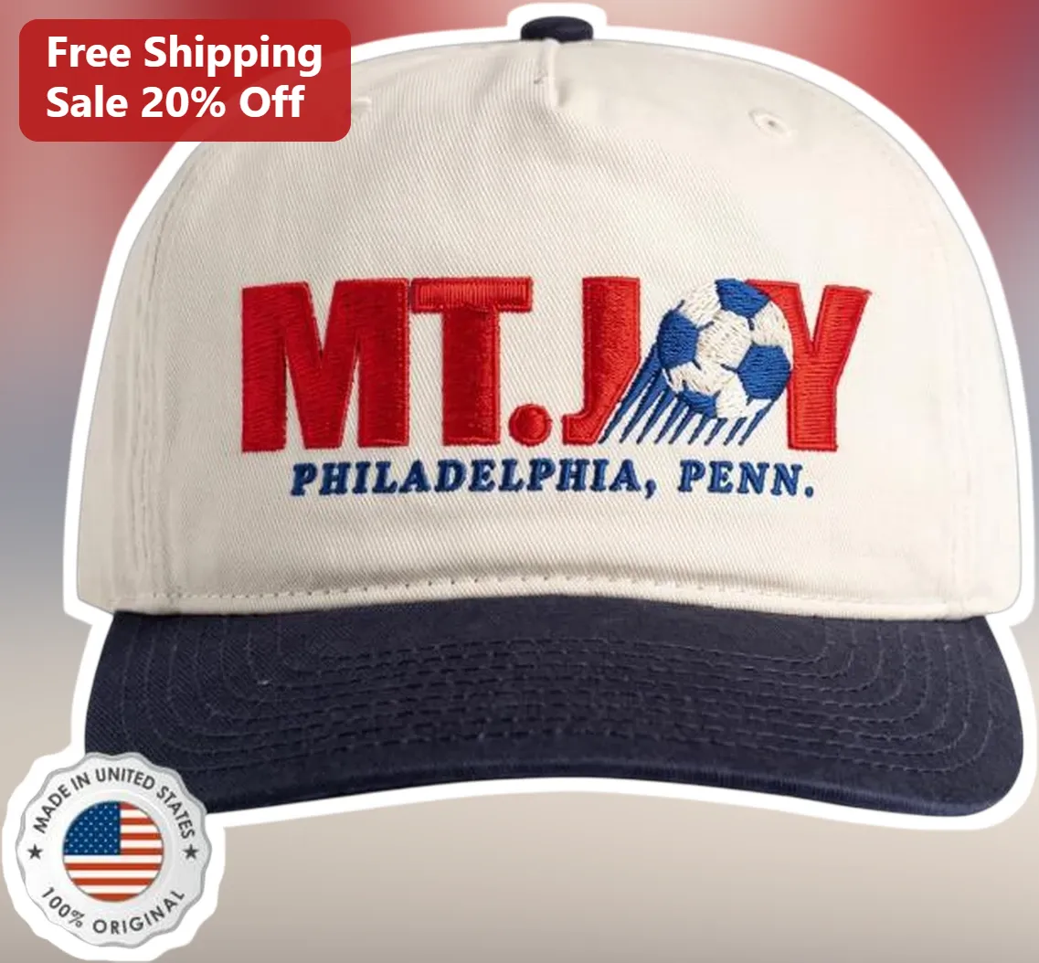 MT.JOY PHILADELPHIA PENN Trucker Hat Soccer Ball Embroidered Band Merch Gift