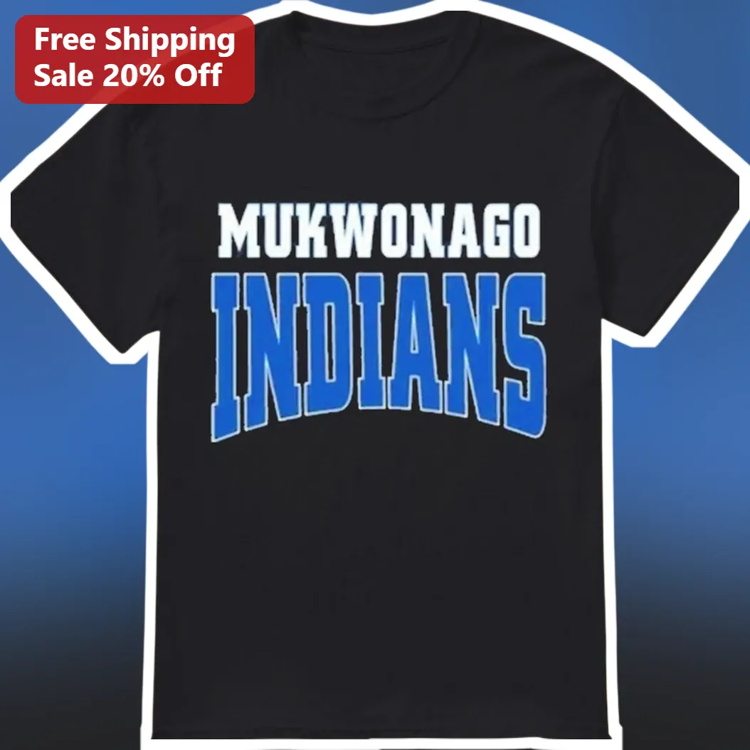 Mukwonago Indians Tee Mukwonago High School Spirit Wear Varsity Style Shirt for Students Alumni Fans