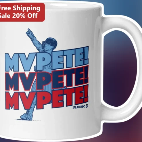 MVPete! Pete Alonso Mug New York Mets Baseball Fan Gift Coffee Cup