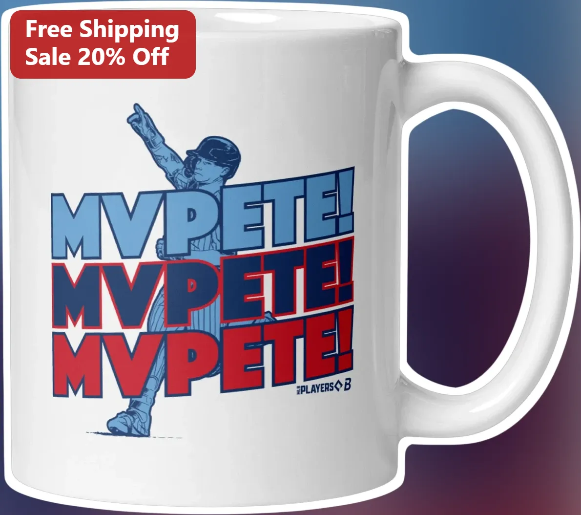 MVPete! Pete Alonso Mug New York Mets Baseball Fan Gift Coffee Cup