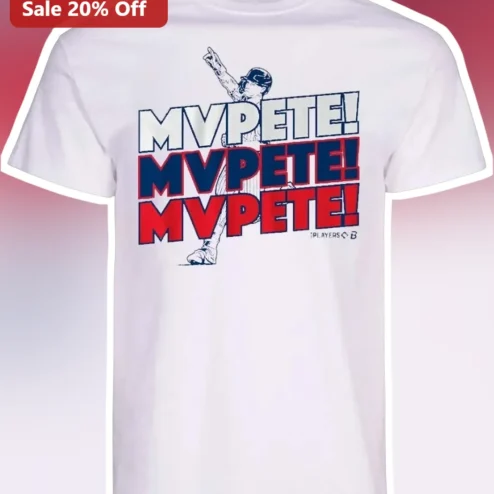 MVPETE! Retro Baseball Card Tee Pete Rose Vintage Sports Fan Gift