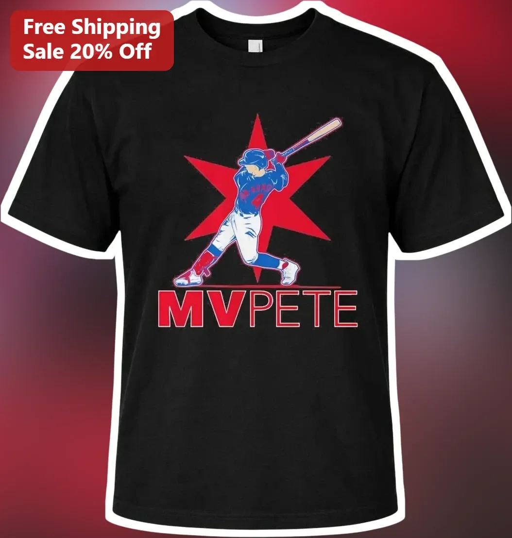 MVPETE Tee Pete Crow-Armstrong Vintage Baseball Graphic Shirt for Men Women