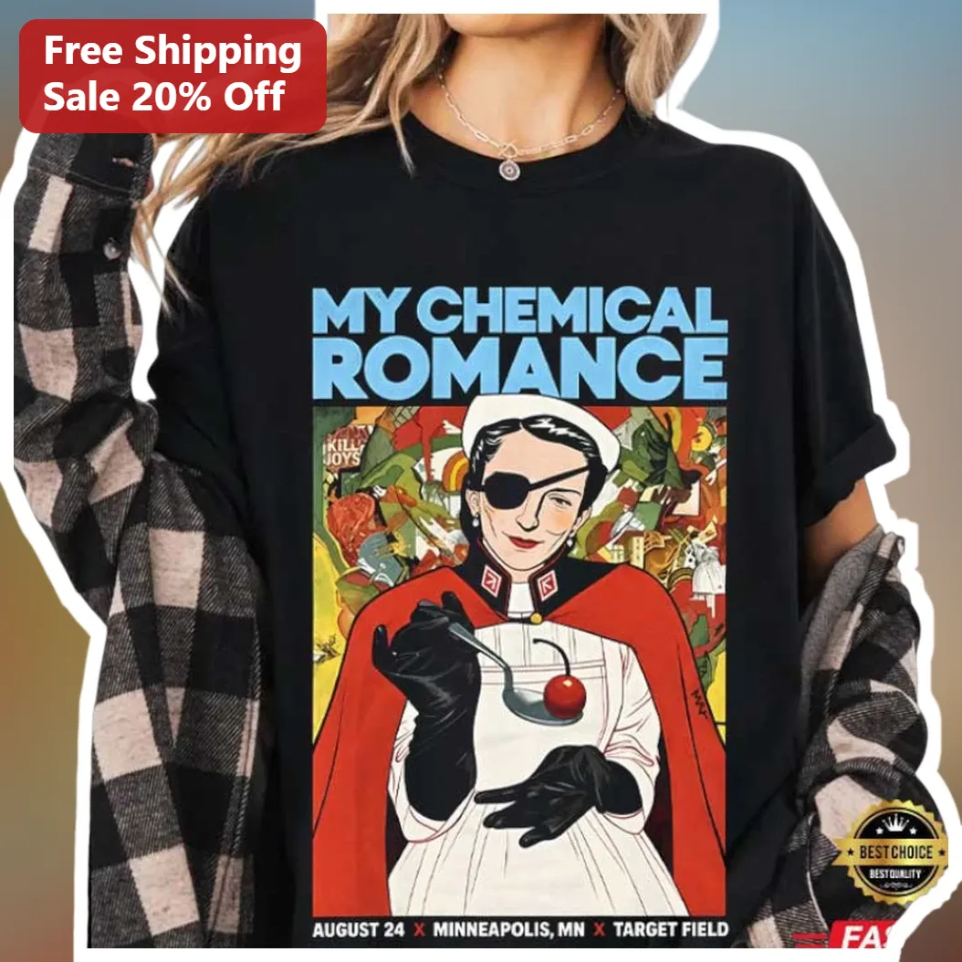 My Chemical Romance Minneapolis Target Field Concert Tour Tee