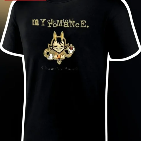 My Chemical Romance Tee Danger Days Three Fears Chibi Graphic Shirt