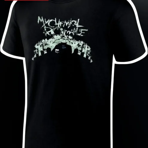 My Chemical Romance Tee Distressed Gothic Emo Band Merch Shirt Black Parade Style Graphic