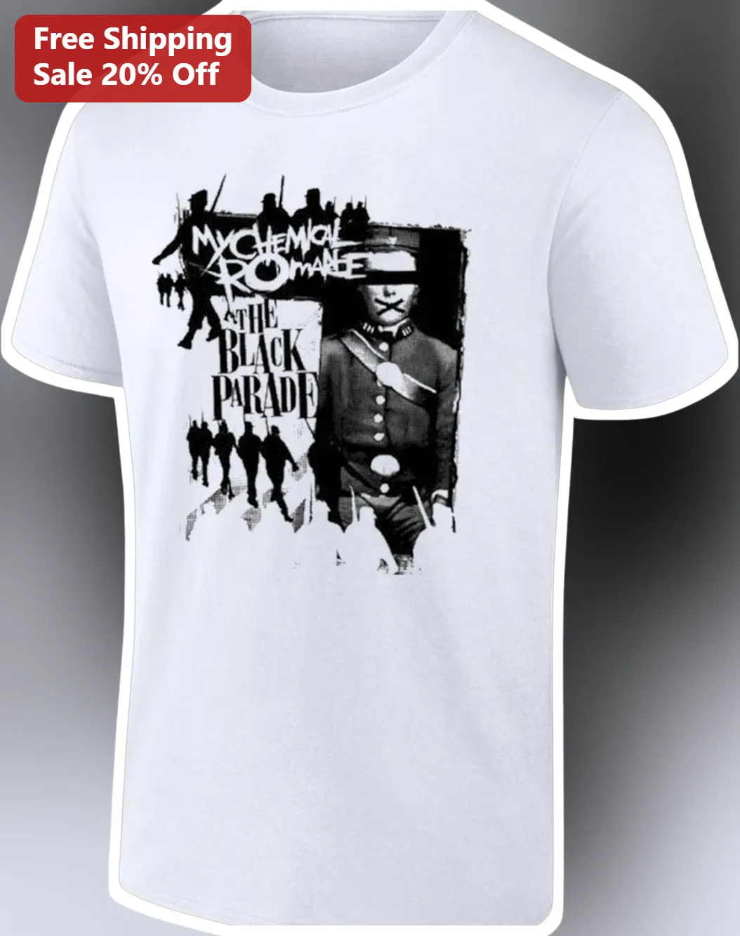 My Chemical Romance The Black Parade Tee 20th Anniversary Emo Rock Band Merch Gift