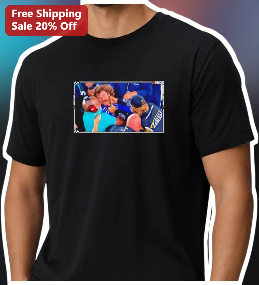 NASCAR Chase Briscoe Race Win Celebration Graphic Tee for Men Women Motorsports Fan Gift
