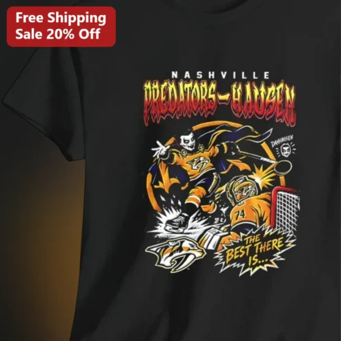 Nashville Predators Hausen Tee, Danhausen Wrestling Hockey Crossover Graphic, The Best There Is, Gift for Predators and Danhausen Fans