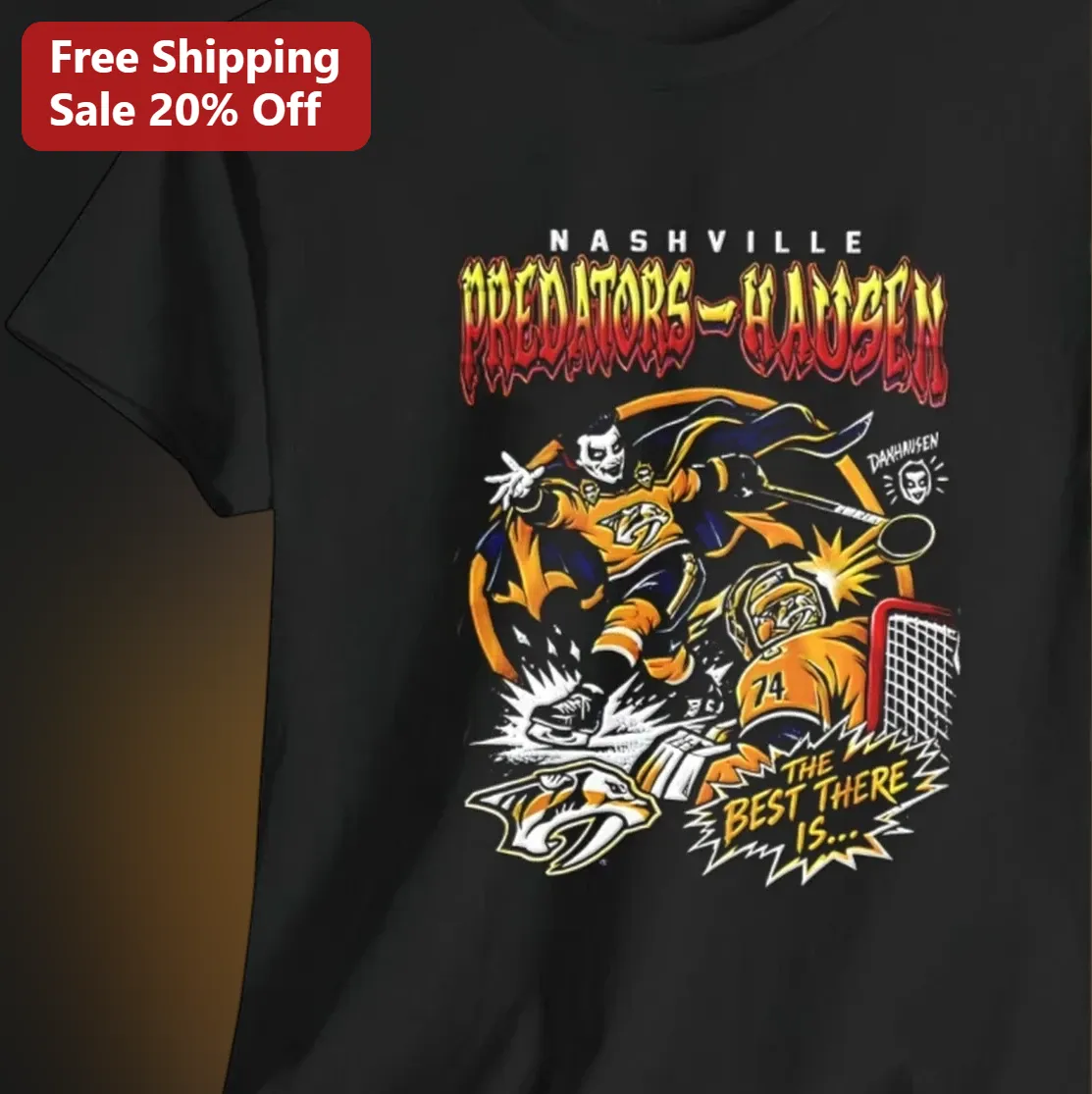 Nashville Predators Hausen Tee, Danhausen Wrestling Hockey Crossover Graphic, The Best There Is, Gift for Predators and Danhausen Fans