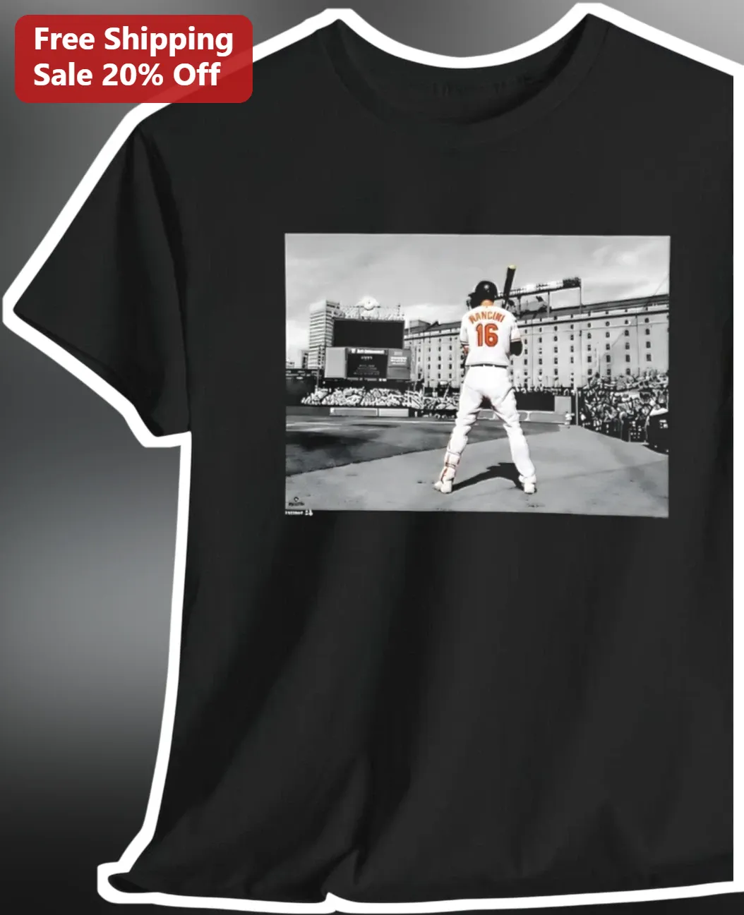 Nate Mancini Tee Personalized Baseball Player Graphic Shirt for Men Women