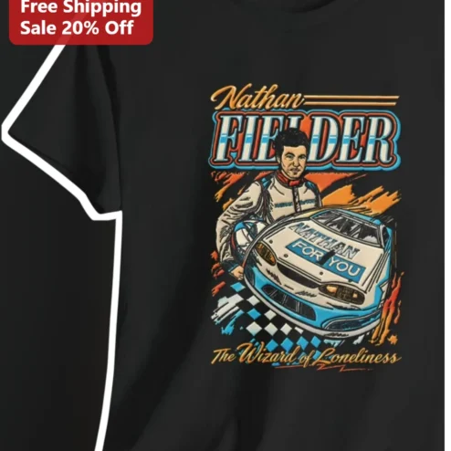 Nathan Fielder The Wizard of Loneliness Retro Racing Graphic Tee