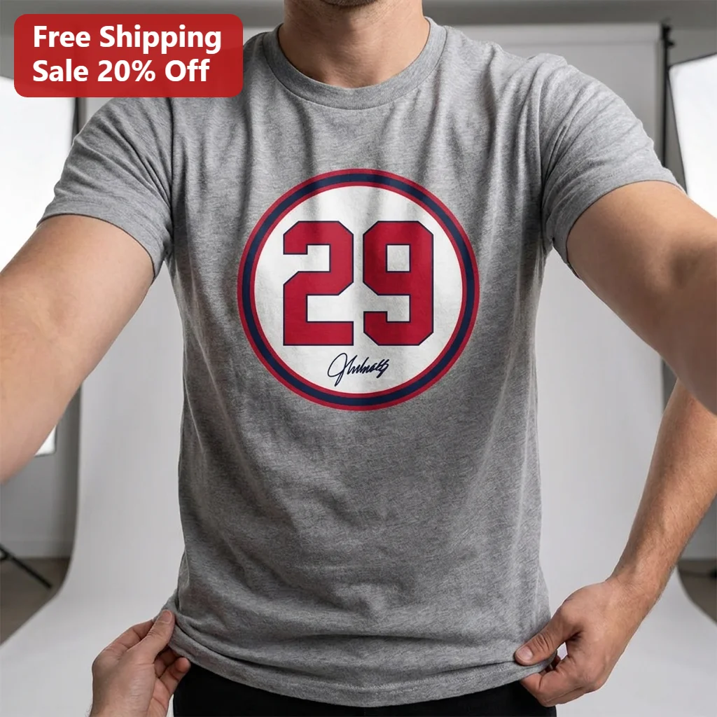 National Baseball Hall of Fame Tee John Smoltz Number 29 Signature Gift for Baseball Fans