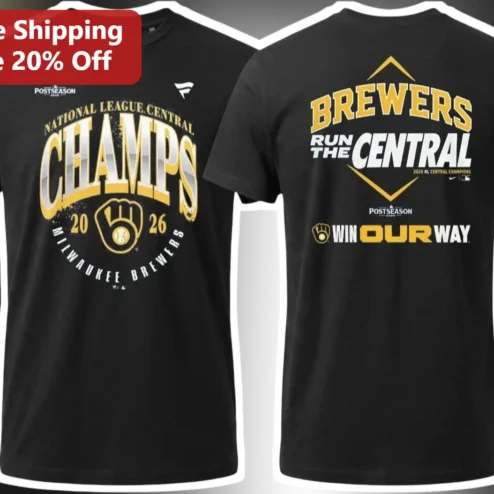 National League Central Champs Run The Central Win Our Way Tee