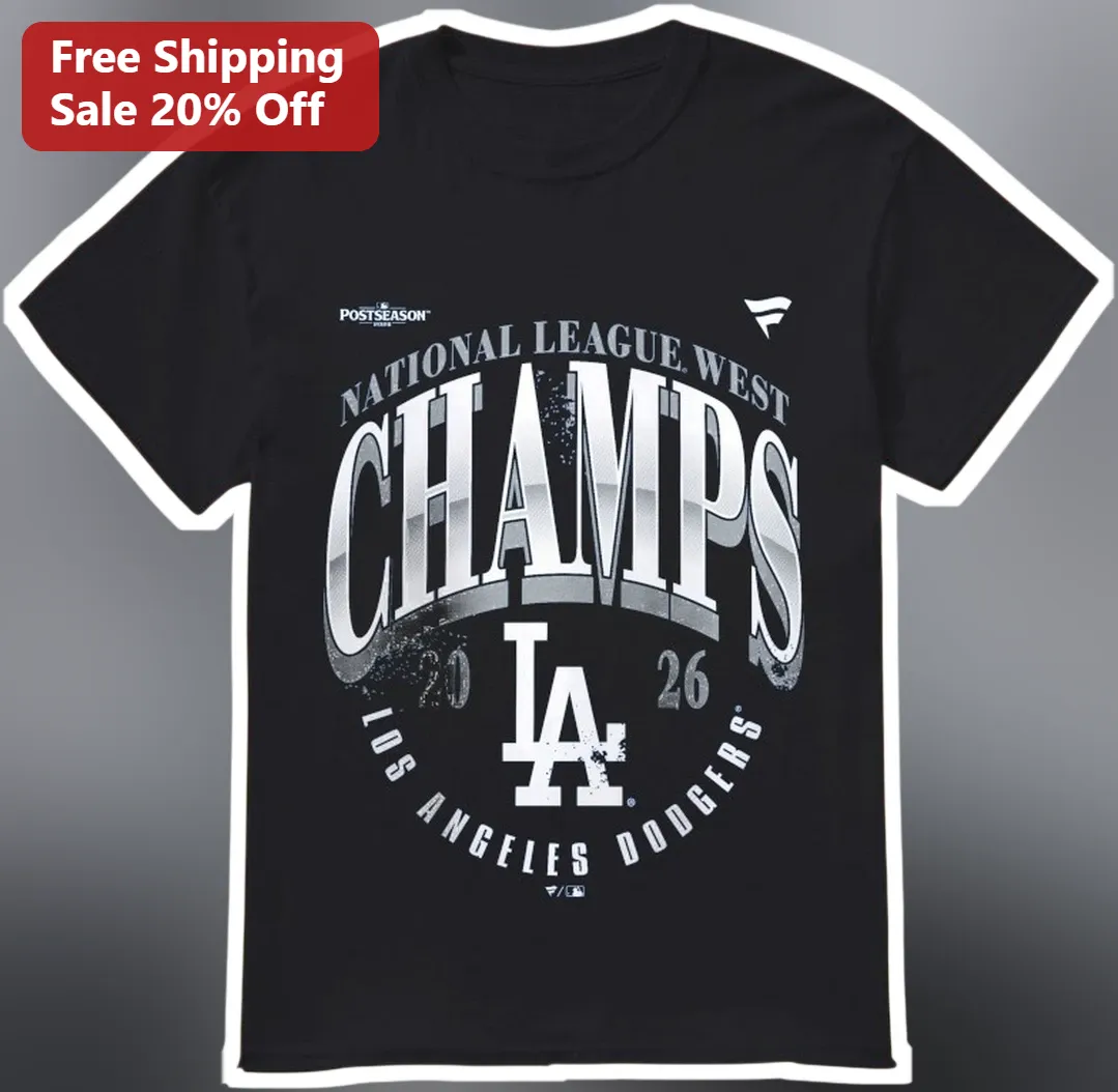 National League West Champs Los Angeles Dodgers Tee NL West Clinched Baseball Fan Gift