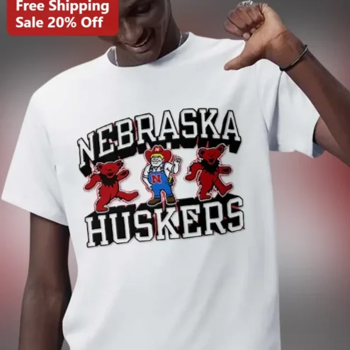 Nebraska Huskers Tee Herbie Husker Retro College Football Graphic Shirt