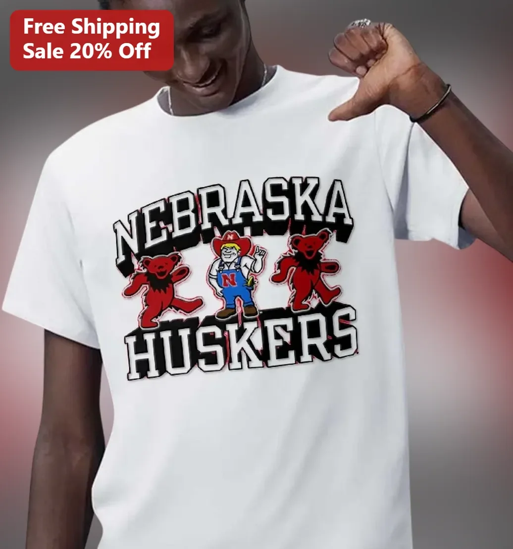 Nebraska Huskers Tee Herbie Husker Retro College Football Graphic Shirt